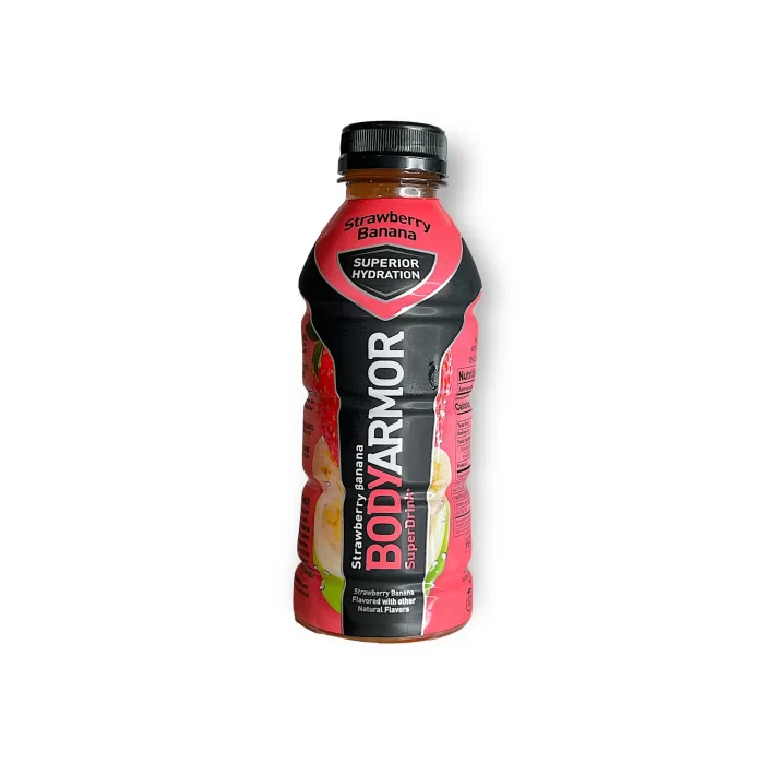 BODYARMOR SuperDrink Strawberry Banana - Botella de 473 ml